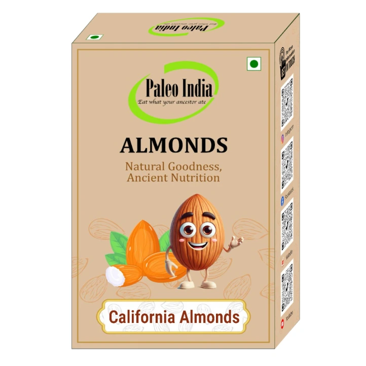 Paleo India California Badam Almonds 500 Gm