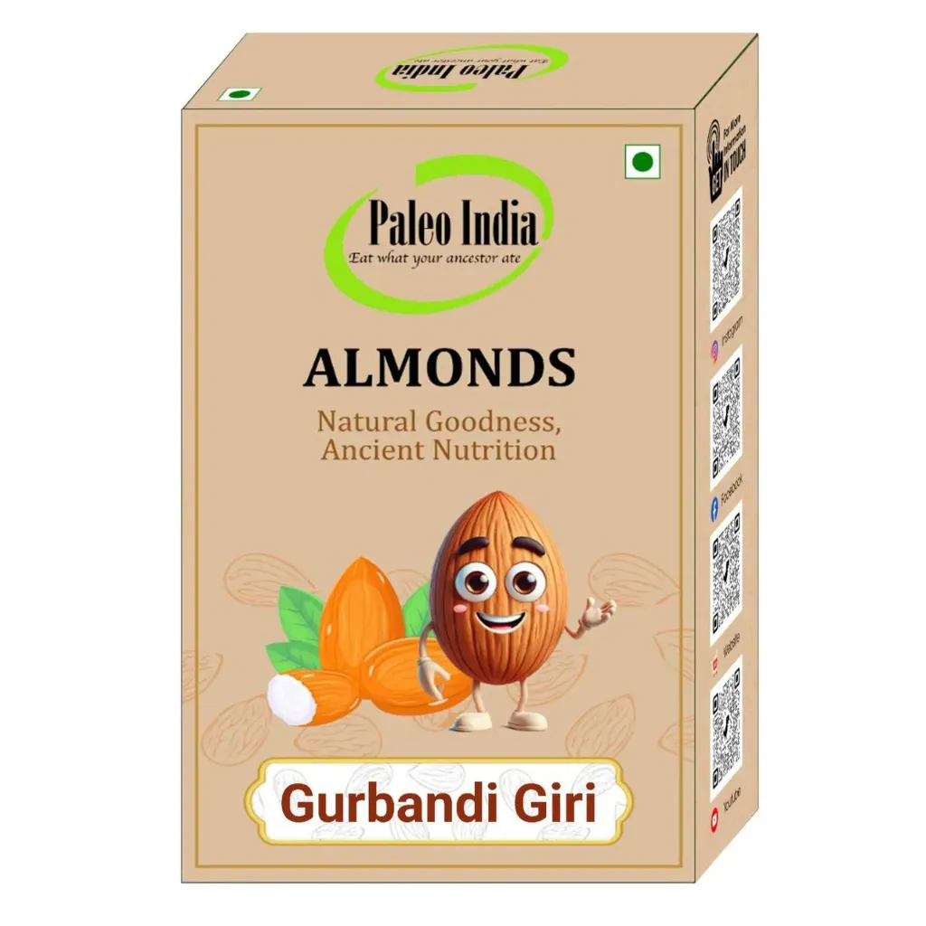 Paleo India Gurbandi Almond Choti Badam Giri 250 Gm