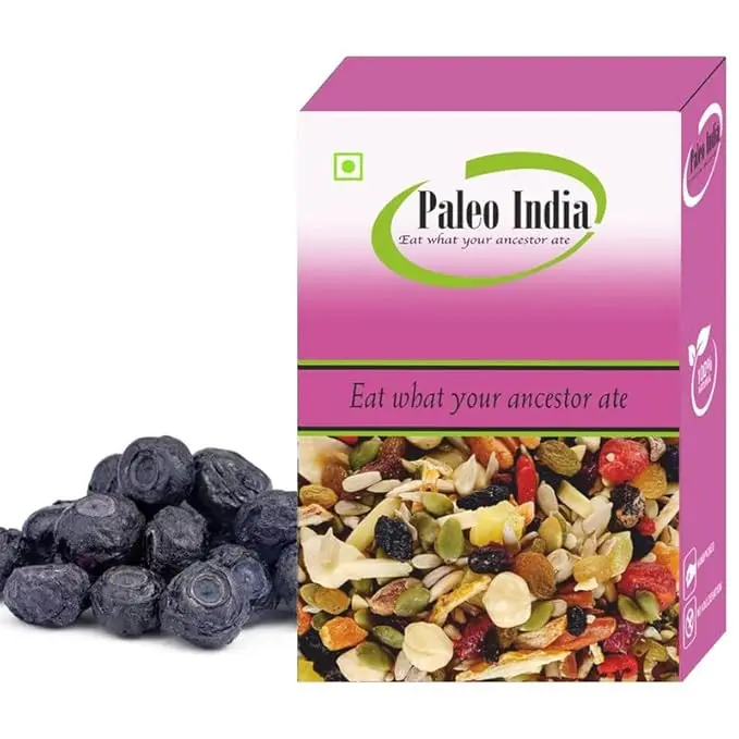 Paleo India Dried Blueberries Seedless 150 Gm